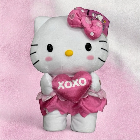 Hello Kitty Be Mine XOXO Valentine’s Day Plush Side Steppers Greeter Bundle Set - Picture 3 of 5